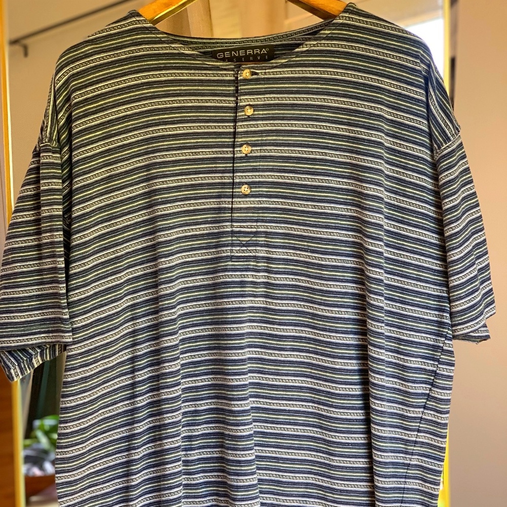 Vintage 90's GENERRA Collection Men's Striped  XL